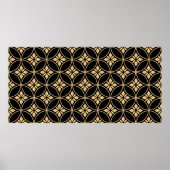 Poster Motif floral abstrait sans couture. Arrière-groupe (Devant)