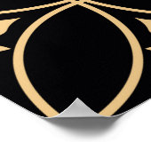 Poster Motif floral abstrait sans couture. Arrière-groupe (Coin)