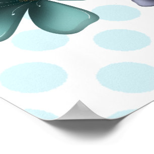 Poster Motif floral doux Cottagecore   Esthétique pastel