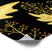 Poster Motif floral incolore (Coin)