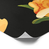 Poster Motif floral incomparable avec de beaux roses (Coin)