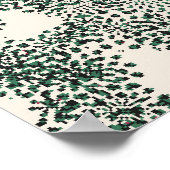 Poster Motif floral pixelisé  (Coin)