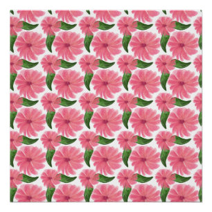 Poster Motif floral rose aquarelle doux Papier peint