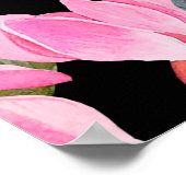 Poster Motif floral sans couture. Cyclamen rose isolé sur (Coin)