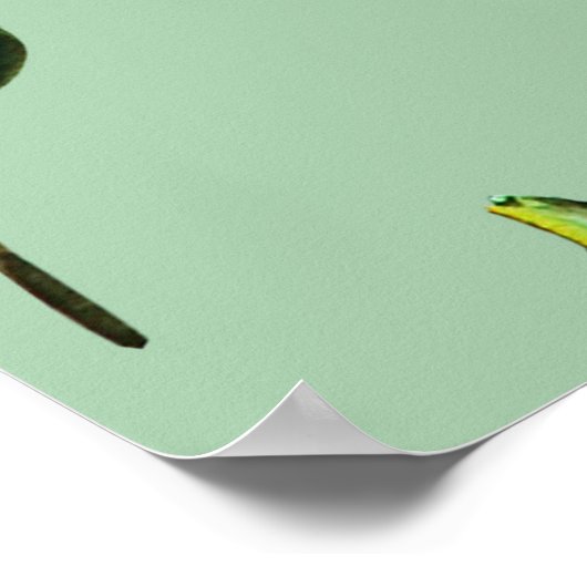 Poster Motif floral sans couture dans le style victorien. (Coin)