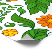 Poster Motif floral sans couture, fond de printemps / été (Coin)