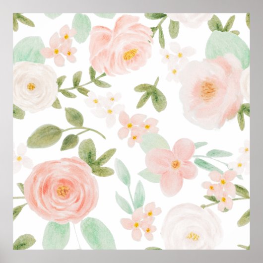 Poster Motif FLORAL SANS MODE (Devant)