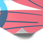 Poster Motif floral transparent avec éléments de transpar (Coin)