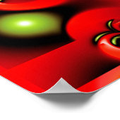Poster Motif fractal de vague de pomme interdite (Coin)