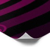 Poster Motif fractal rayé (Coin)