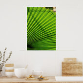 Poster Motif géant de feuille de palmier (Cuisine)