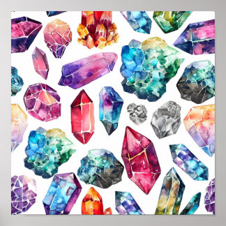 Poster Motif Gemstone naturel