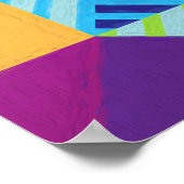 Poster Motif géométrique 4 Peinture Impasto (Coin)