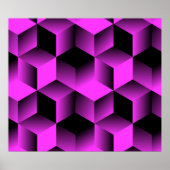 Poster motif géométrique abstrait sans couture avec grill (Devant)