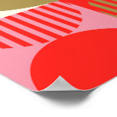 Poster Motif géométrique abstrait sans couture de style v (Coin)