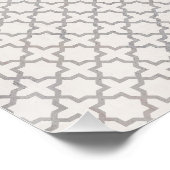 Poster Motif géométrique beige islamique (Coin)