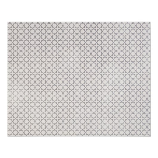 Poster Motif géométrique beige islamique (Devant)