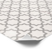 Poster Motif géométrique beige islamique (Coin)