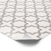 Poster Motif géométrique beige islamique (Coin)