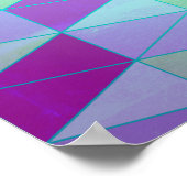 Poster Motif géométrique Cubes en Triangles (Coin)