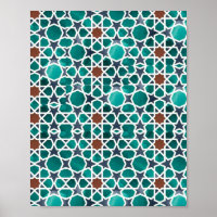 Motif géométrique de l'art marocain