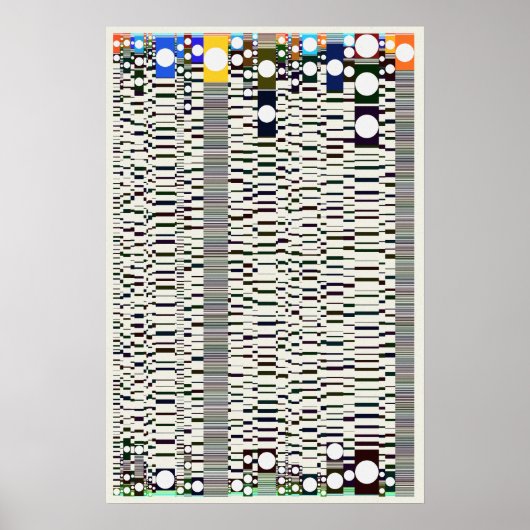 Poster Motif géométrique de physique quantique  (Devant)