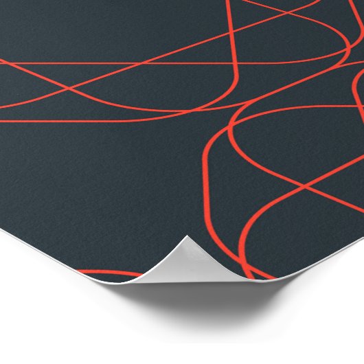 Poster Motif géométrique moderne, simple, mignon, ludique (Coin)