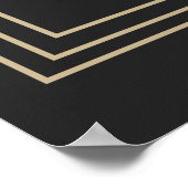Poster motif géométrique moderniste abstrait (Coin)