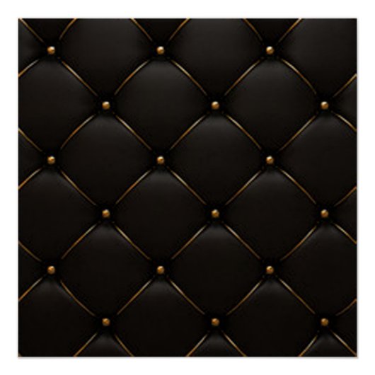 Poster Motif géométrique noir et or (Devant)