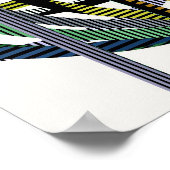 Poster Motif Géométrique Quantique (Coin)
