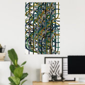 Poster Motif Géométrique Quantique  (Bureau à domicile)