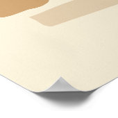 Poster Motif géométrique rétro avec rectangles (Coin)
