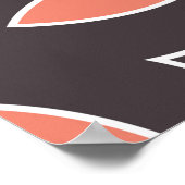 Poster Motif géométrique sans couture avec fleurs. art. (Coin)