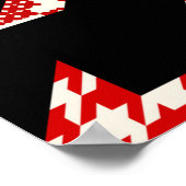 Poster Motif géométrique sans couture. Houndstooth classi (Coin)