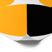 Poster motif géométrique style seventies avec demi-cercle (Coin)