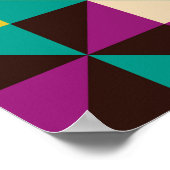 Poster Motif géométrique transparent (Coin)