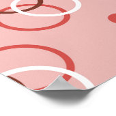 Poster Motif géométrique transparent avec cercles (Coin)
