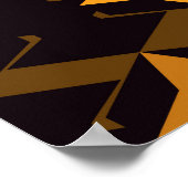 Poster Motif géométrique transparent. Surface de style mi (Coin)