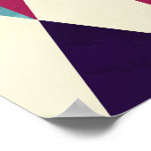 Poster Motif géométrique triangle rétro (Coin)