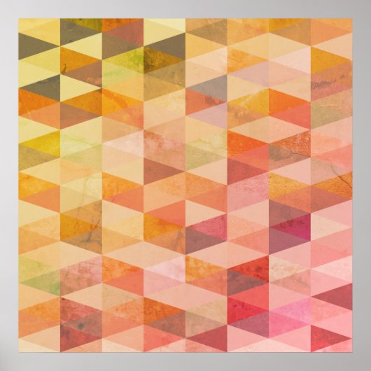 Poster Motif géométrique Triangle souple (Devant)