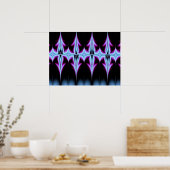 Poster Motif gothique violet et noir (Cuisine)