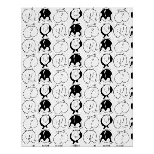 Poster Motif Hamster Butts