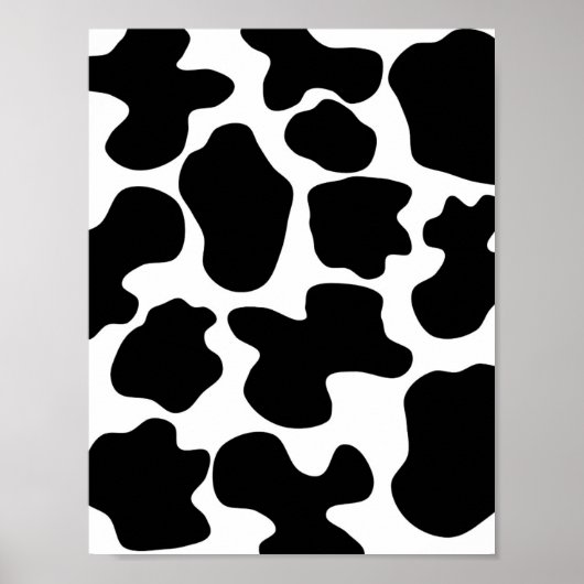 Poster Motif imprimé vache (Devant)