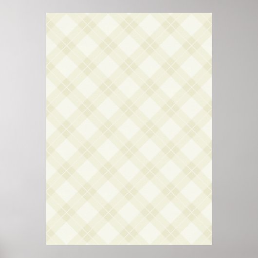 Poster Motif Jacquard blanc (Devant)