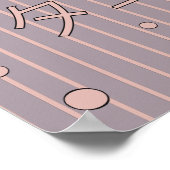 Poster Motif japonais de poulpe (Coin)