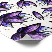 Poster Motif kaléidoscopique Abstrait Mandala (Coin)