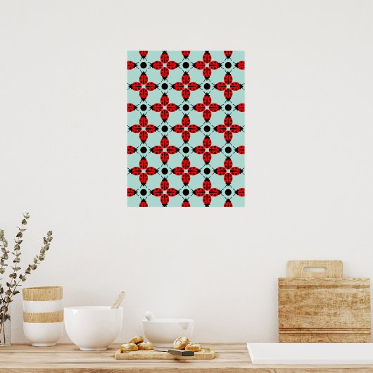 Poster Motif Ladybug (Cuisine)