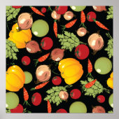 Poster Motif Légumes (Devant)