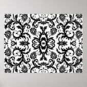 Poster Motif Mariage Damask Swirl 2 (Devant)