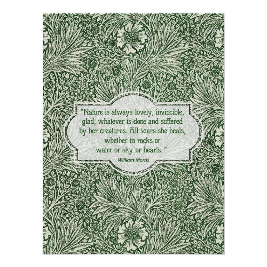 Poster Motif Marigold - William Morris (Devant)